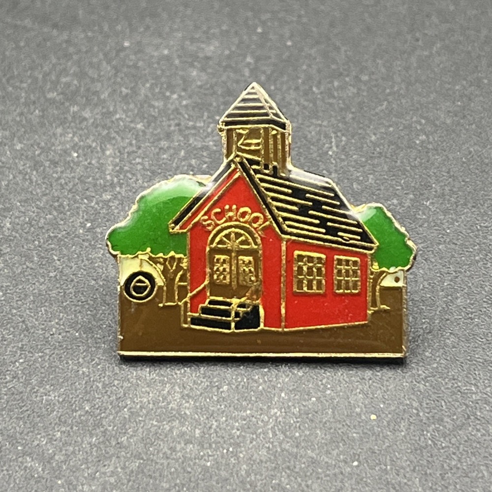 One‎ Room Schoolhouse Scene Lapel Hat Pin
